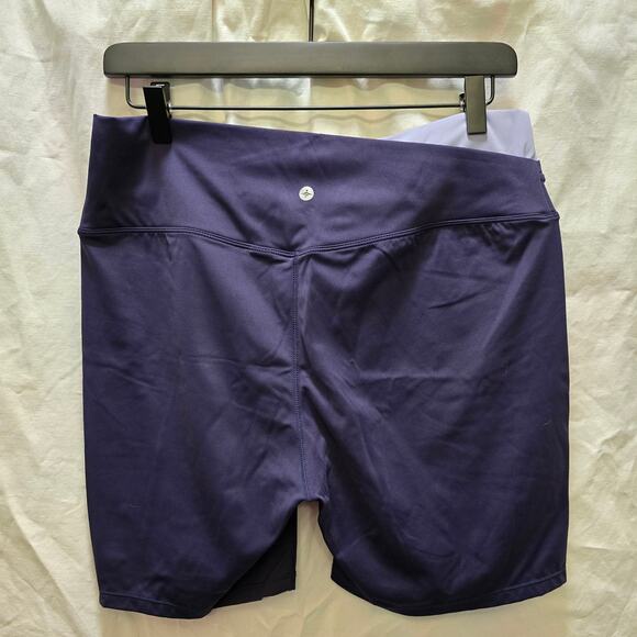 Halara Patitoff 2.0 Pet Hair Resistant High Waist Crossover blue bite shorts XL - Picture 7 of 10